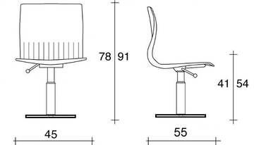 WEBBY 340 F - Plastic training chair by TALIN - view 3
