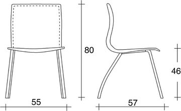 WEBTOP 383 - Upholstered tanned leather chair by TALIN - view 3