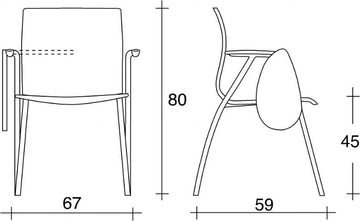 WEBWOOD 358 TDX - Multi-layer wood training chair with armrests with writing tablet by TALIN - view 3