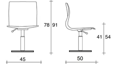 WEBWOOD 360 F - Swivel multi-layer wood chair by TALIN - view 3