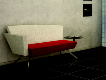 C2BST - Fabric small sofa by TALIN - view 3