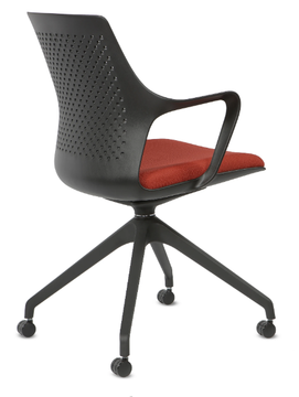 JOY 504 R - Trestle-based Nylon® chair with armrests by TALIN - view 3