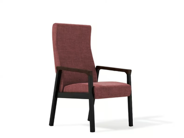 CUDDLE - Upholstered fabric chair with armrests by TALIN - view 2