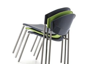 DELFI 083 - Stackable polypropylene chair by TALIN - view 3