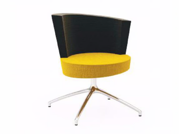 EL 1 - Swivel upholstered with 4-spoke base fabric easy chair by TALIN - view 2