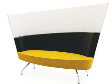 EL2DK - Fabric small sofa high-back by TALIN - view 3