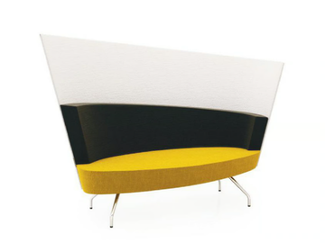 EL2DK - Fabric small sofa high-back by TALIN - view 2
