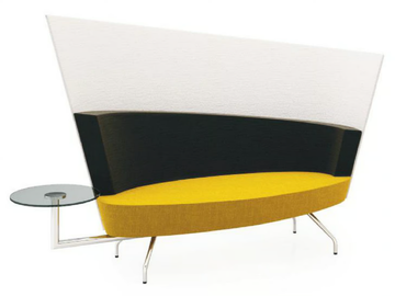 EL2DKT - Fabric small sofa high-back by TALIN - view 2