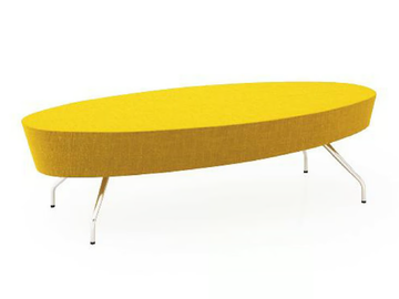 EL2P - Upholstered fabric bench by TALIN - view 2