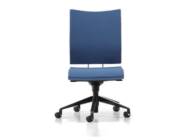 AVIAMID 3410 - Fabric office chair with castors with 5-Spoke base by TALIN - view 2