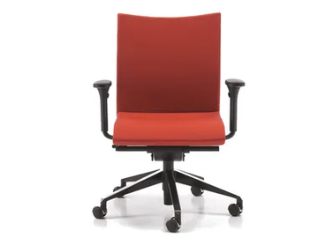 AVIAMID 3506 - Fabric office chair with castors with armrests with 5-Spoke base by TALIN - view 2