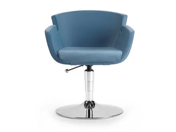 NUBIA 2901 - Swivel leather reception chair with armrests by TALIN - view 2