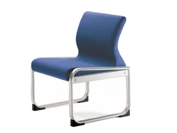 ONE 401 S - Sled base upholstered fabric reception chair by TALIN - view 2