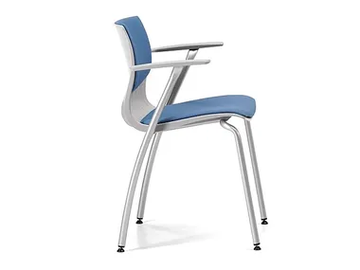 WEBBY 338 S - Cantilever upholstered fabric chair with armrests by TALIN - view 2