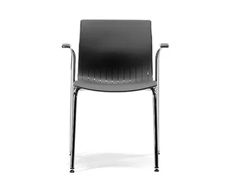 WEBBY 338 - Stackable plastic chair with armrests by TALIN - view 2