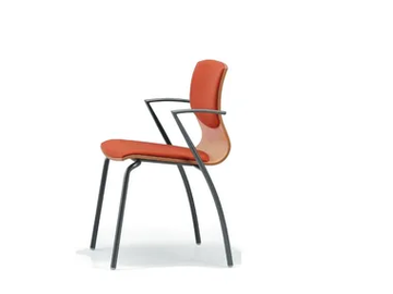 WEBWOOD 354S - Upholstered fabric chair with armrests by TALIN - view 2