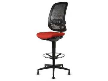 GEA 3822 - Height-adjustable fabric office stool with footrest by TALIN - view 2