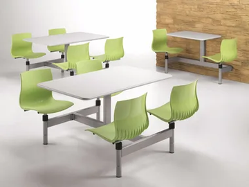 WEBBY W830 - Plastic monoblock canteen table with integrated seats by TALIN - view 2