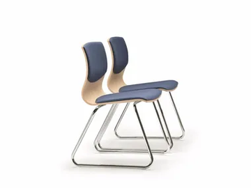 WEBWOOD 350S - Sled base upholstered fabric chair by TALIN - view 2