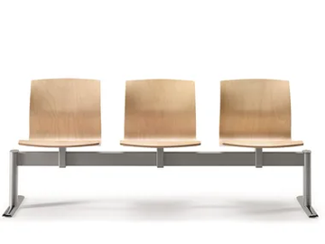 WEBWOOD 356B3 - Freestanding multi-layer wood beam seating by TALIN - view 2