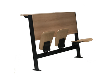 VEKTA 135 - Bench desk with integrated chairs by TALIN - view 2