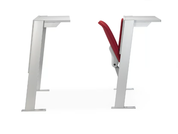 VEKTA 135 - Bench desk with integrated chairs by TALIN - view 3