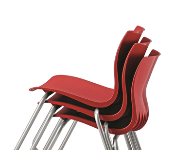 WEBBY 330 - Stackable sled base plastic chair by TALIN - view 3