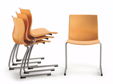 WEBBY 336 - Cantilever stackable plastic chair by TALIN - view 2