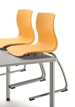 WEBBY 336 - Cantilever stackable plastic chair by TALIN - view 3