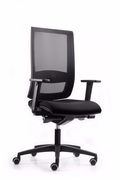 WIND 9-107 - Mesh office chair with castors with armrests with 5-Spoke base by TALIN - view 3