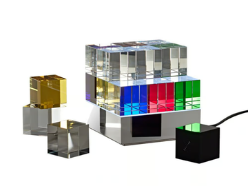 CUBELIGHT MOVE - LED glass table lamp by TECNOLUMEN® - view 3
