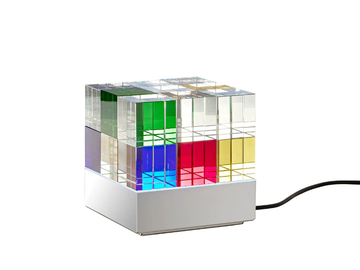 CUBELIGHT - LED glass table lamp by TECNOLUMEN® - view 2