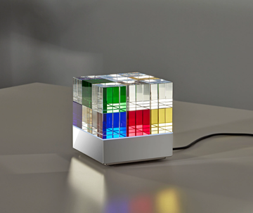 CUBELIGHT - LED glass table lamp by TECNOLUMEN® - view 3