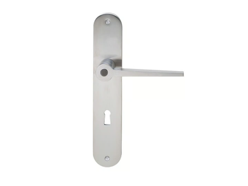 JÜRGEN RINGEL - Door handle on back plate with lock by TECNOLUMEN® - view 2
