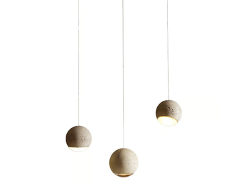 TRABANT 3 - LED cement pendant lamp by TECNOLUMEN® - view 2