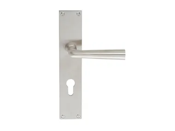 FERDINAND KRAMER - Door handle on back plate with lock by TECNOLUMEN® - view 2