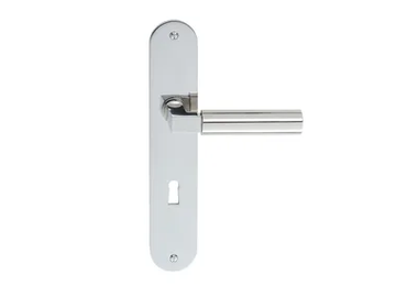 WALTER GROPIUS - Door handle with lock on back plate by TECNOLUMEN® - view 2