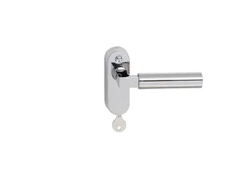 WALTER GROPIUS - Window handle on rose with lock by TECNOLUMEN® - view 2