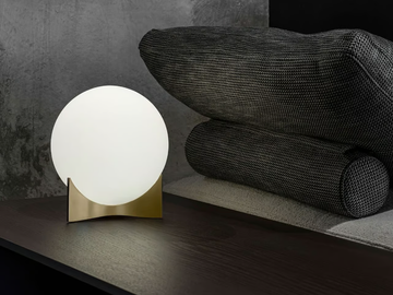 OSCAR - LED glass and brass table lamp by Terzani - view 2