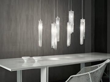 FRAME - Halogen glass pendant lamp by Terzani - view 2