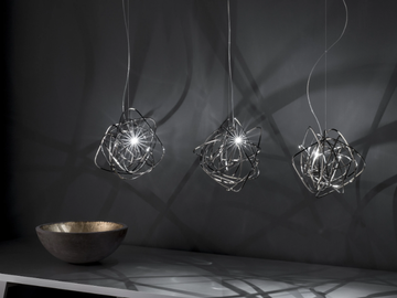 DOODLE - LED nickel pendant lamp by Terzani - view 3