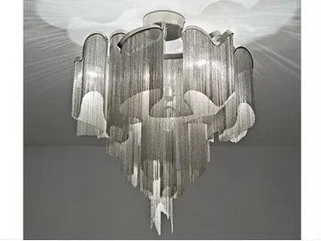 STREAM - Halogen metal ceiling lamp by Terzani - view 2