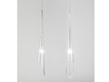 CALLE - Halogen crystal pendant lamp by Terzani - view 3