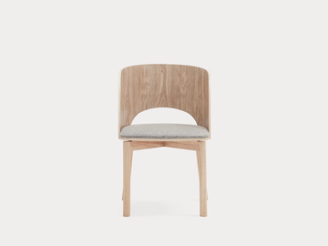 DAM - Wooden chair with integrated cushion by TEULAT - view 3