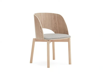 DAM - Wooden chair with integrated cushion by TEULAT - view 2