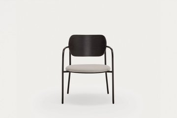 ECLIPSE - Metal easy chair with integrated cushion by TEULAT - view 3