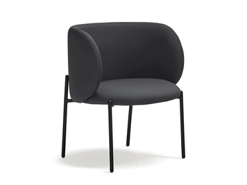 MOGI - Imitation leather easy chair with armrests by TEULAT - view 2