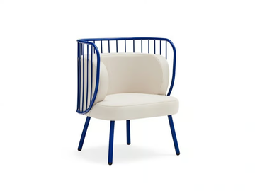 NABI - Polyester easy chair with armrests by TEULAT - view 2