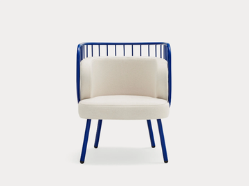 NABI - Polyester easy chair with armrests by TEULAT - view 3