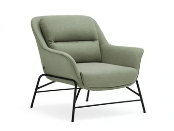SADIRA - Upholstered polyester armchair with armrests by TEULAT - view 2